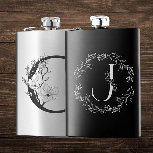 Custom Engraved Flask – 8oz Stainless Steel