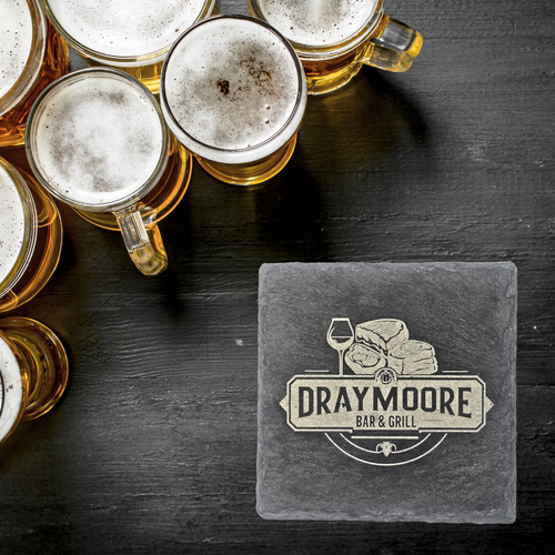 Custom Engraved Slate Coasters - Set of 4